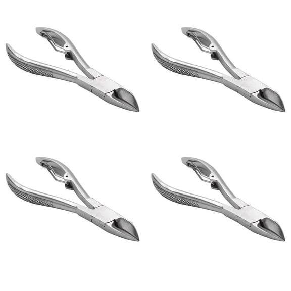 4X Professional Feet Toe Nail Clippers Trimmer Cutters Paronychia Nippers Podiatry Stainless Foot Care Tools