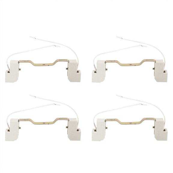4X R7S Bulb Socket Lamp Holder Connector Metal Ceramics Handle for Flood Light, 118mm