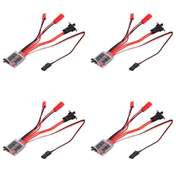 4X RC ESC 30A 4-8V Brush Motor Speed Controller 1/16 1/18 for Climbing RC Car Ship Tank Mini 4Wd Car