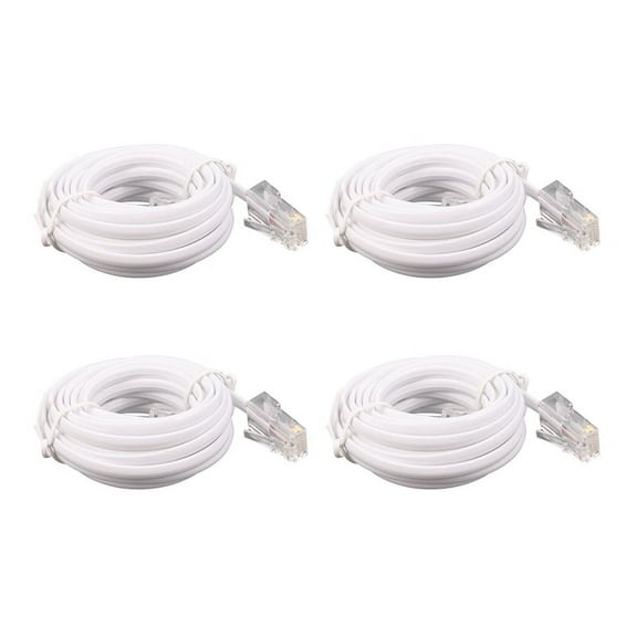 4X RJ11 6P4C to RJ45 8P4C Modular Phone Internet Extension Cable 3 Meter
