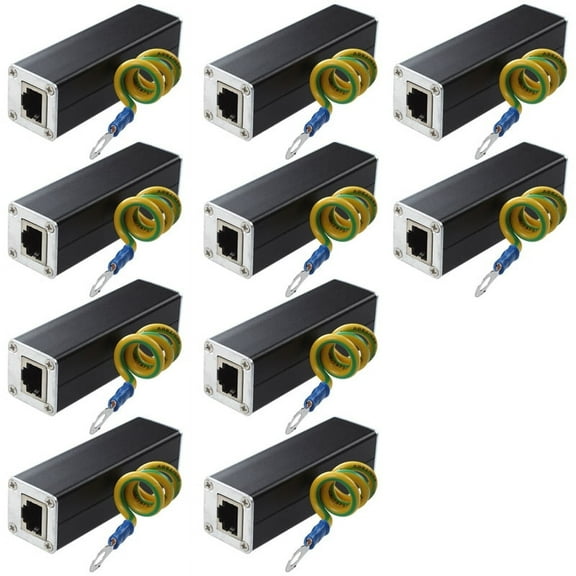 4X RJ45 Plug Ethernet Network Surge Protector Arrester 100MHz