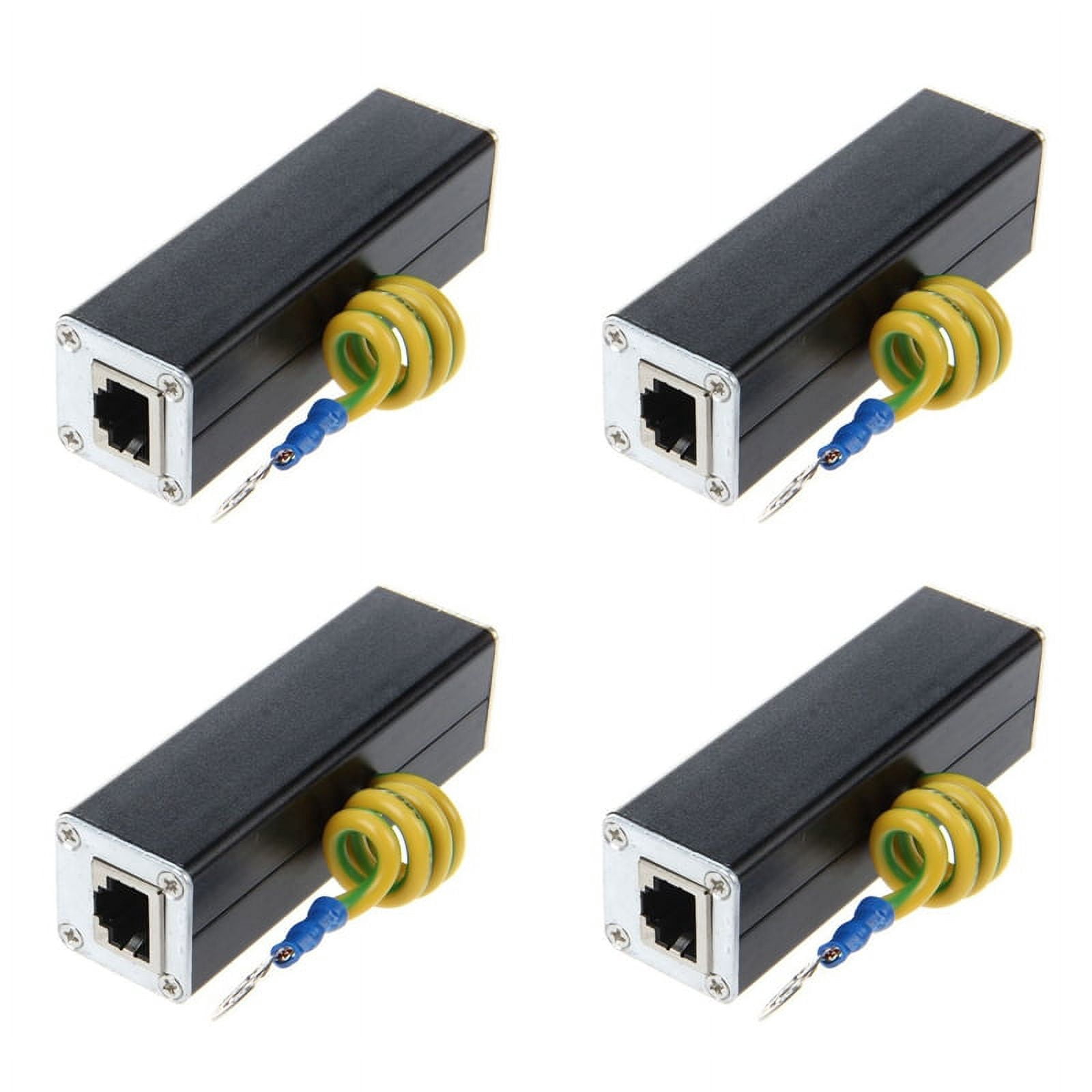 4X RJ45 Plug Ethernet Network Surge Protector Arrester 100MHz - Walmart.com