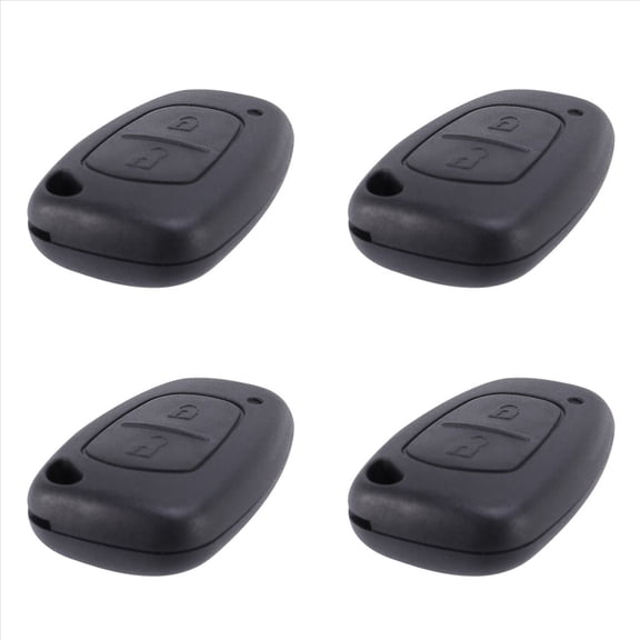 4X Remote 2 Button Key Fob Case for Movano/Vivaro Trafic,4 x Remote Key Case,Black
