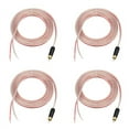 4X Replacement Repair Speaker Bare Wire Cable 5Ft with Plug to Stripped