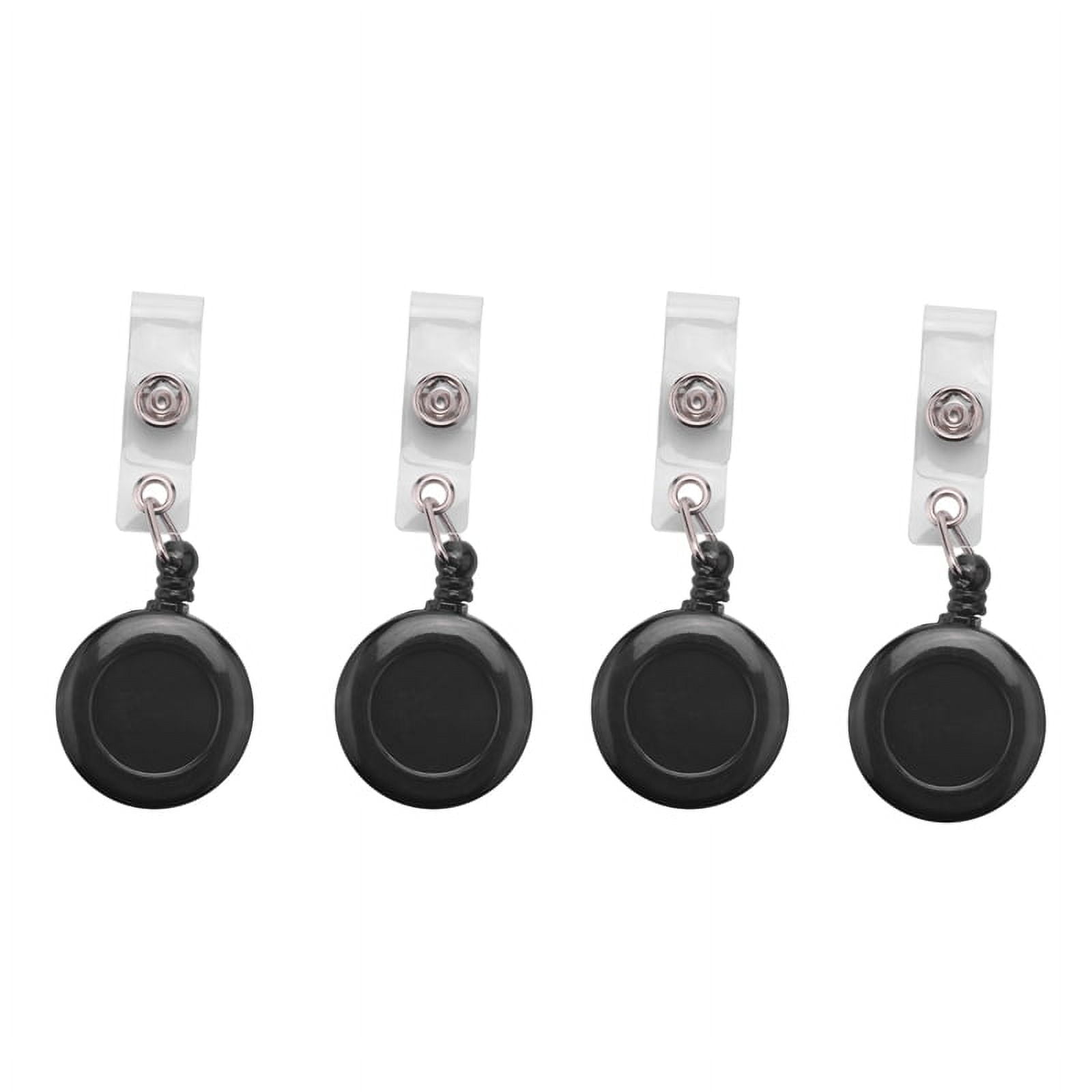 4X Retractable Yo Yo Key Ring PULL CHAIN Belt Clip ID CARD Holder Ski ...