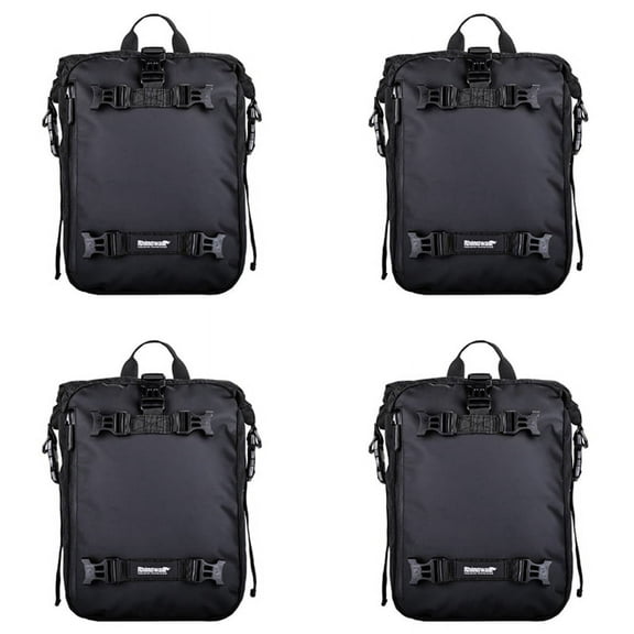 4X Rhinowalk Pannier Bag Bicycle Waterproof Motorbike Bag Road Rear Rack Cycling Rear Bag Backpack 20L(Black)