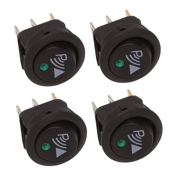 4X Round 3 Pin Rocker / Parking Switch Front Rear Walking Sensor