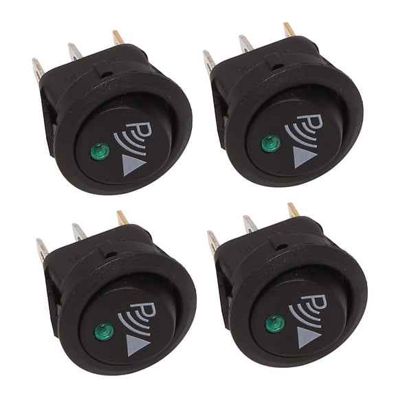 4X Round 3 Pin Rocker / Parking Switch Front Rear Walking Sensor