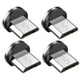 thumbnail image 1 of 4X Round Magnetic Cable Plug Phone Android Magnet Charger Micro-USB Fast Charging Adapter, 1 of 10