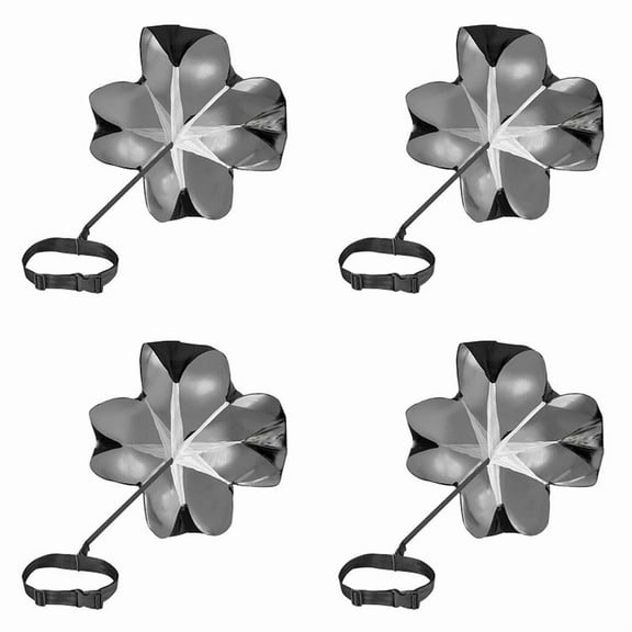 4X Running Speed Training Soccer Training Resistance Parachute Strength Speed Training Kids Teens and Adults 1.45X1.45M