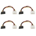 thumbnail image 1 of 4X Power Female to Molex Male Adapter Converter Cable, 6-Inch, 1 of 7