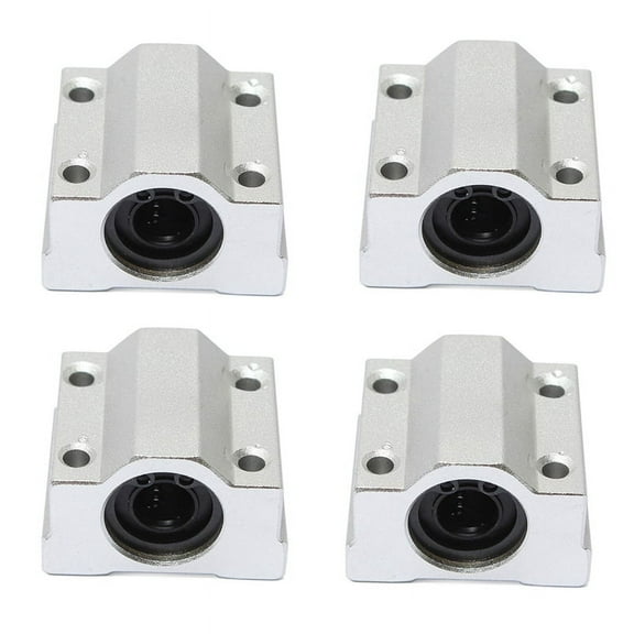 4X SCS10UU 10mm Linear Motion Ball Bearing Slide Bushing Block Silver