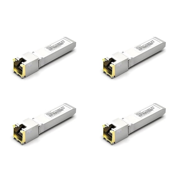4X SFP+ Module RJ45 Switch GBIC 10G Connector SFP Copper Cable SFP 10G Electrical Port Optical Module Ethernet Port