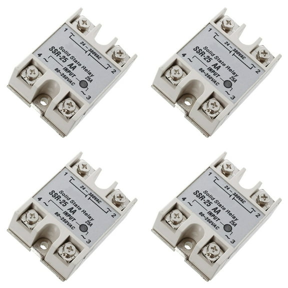 4X SSR-25AA 80-250V 25A Machinery Control AC Solid Module State Relays