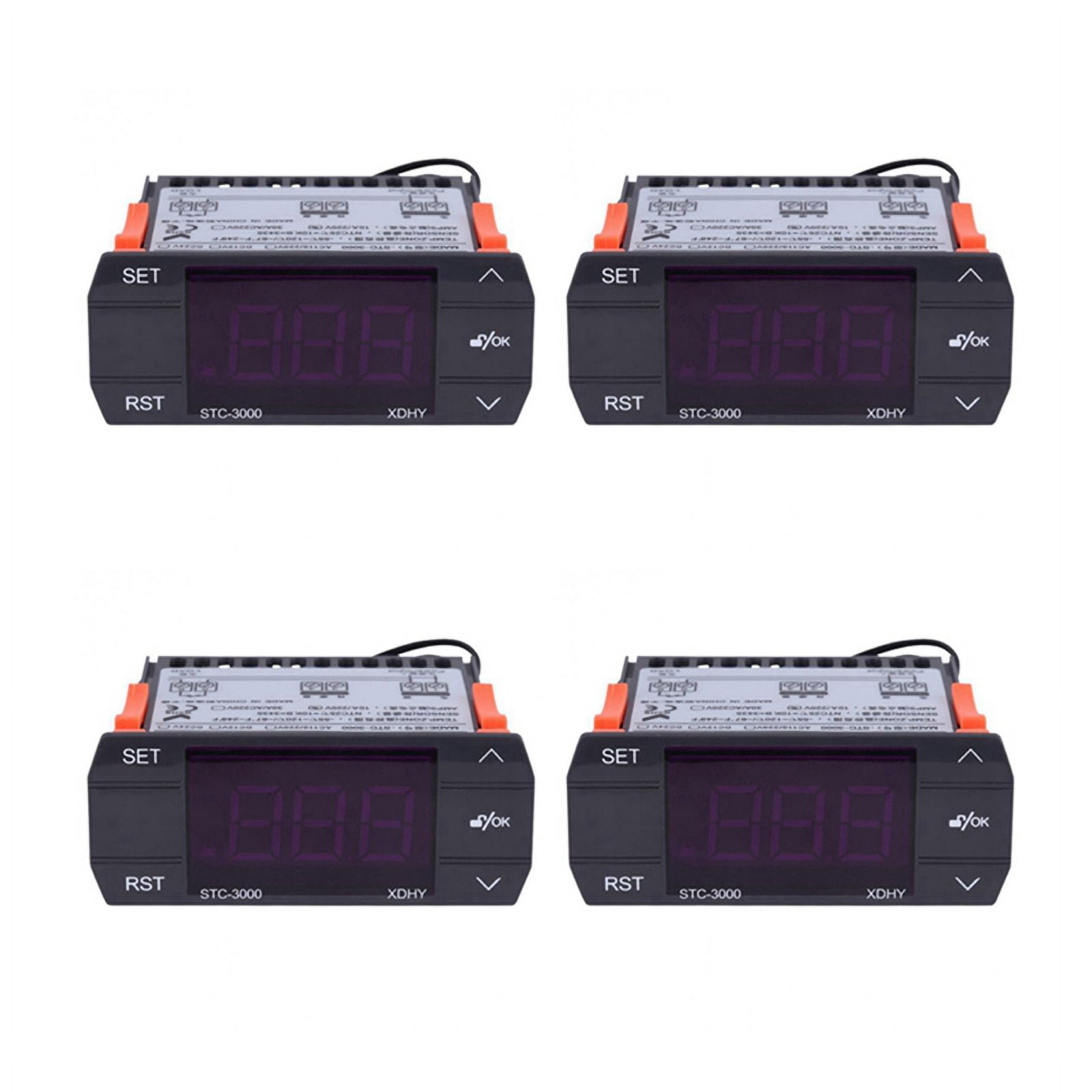 4X -3000 110V-220V 30A Digital Temperature Controller Thermostat with Sensor Controlling Tool