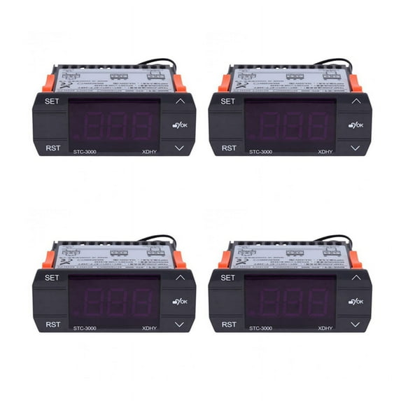 4X -3000 110V-220V 30A Digital Temperature Controller Thermostat with Sensor Controlling Tool