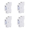 thumbnail image 1 of 4X SUL180A 15 Minutes Mechanical Timer 24 Hours Programmable Din Rail Timer Time Switch Relay Measurement Analysis,4 x Timer Switch 4 x Instruction manual,Grayish white, 1 of 8