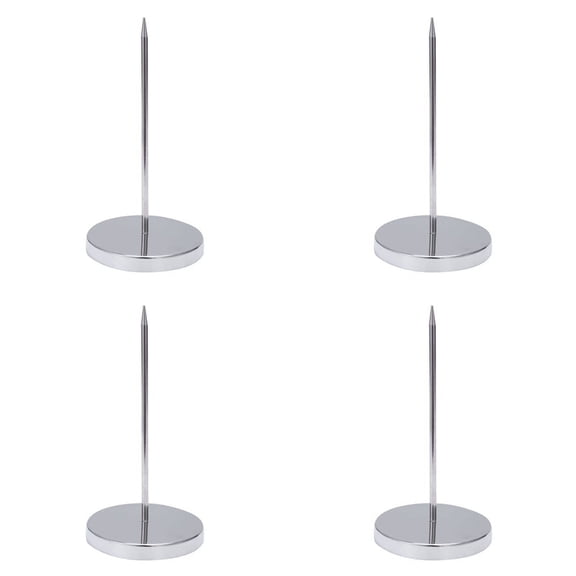4X Safe Memo Holder Spike Stick for Bill Receipt Note Paper Order Office Desk