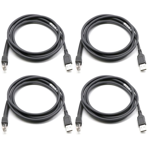 4X Scanner Data Cable LS2208 LS4208 DS9208 Barcode Scanner USB Port Data Cable