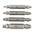 thumbnail image 1 of 4X Screw Extractor Drill Bits Guide Set Broken Bolt Remover Easy Out #1 #2 #3 #4,4 x Screw Extractor,As shown, 1 of 8