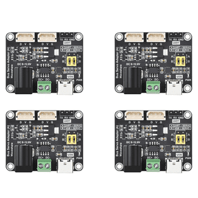 4X Serial Bus Servo Adapter Integrated Power Supply Control Circuit Driver Board for STSC Series Serial Bus Servos,4 x Serial Bus Servo Adapter,Black