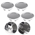 thumbnail image 1 of 4X/Set 76mm ABS Chrome Car Wheel Center Cap Tyre Rim Hub Cap Cover Universal, 1 of 10