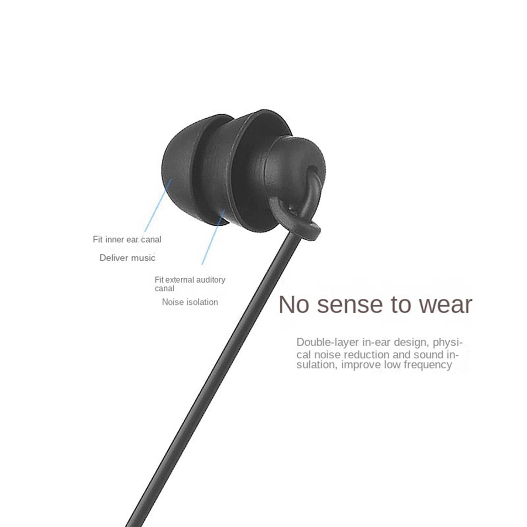 4X Short Cable Unilateral Headset Extension Cable Earpiece in Ear ...