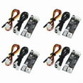 thumbnail image 1 of 4X Single 12V 0.8A DC PWM 2-3 Wire Fan Temperature Control Speed Controller Chassis Computer Noise Reduction Module,4 x Reduction Module kit,Black, 1 of 6