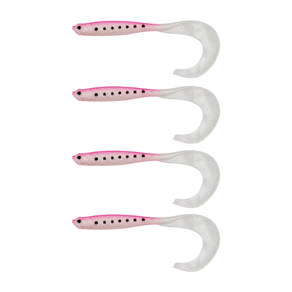 4X Soft Plastic Fishing Lures Environmentally Safe PVC Construction Natural Swimming Motion for Active Predators