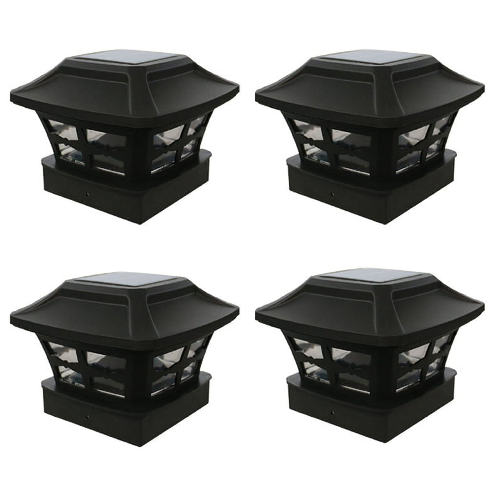 KS101X6AA Solar Fence Lights, Outdoor Post Lights 6 Pack, 20