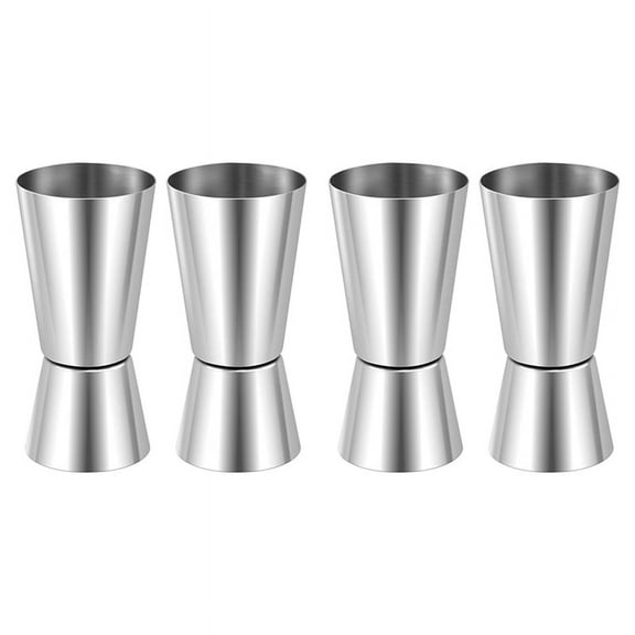 4X Spirit Measures 25Ml/50Ml, Shot Measure Drinks Jigger Craft Drinks Measuring Cup for Wine Drink Shaker