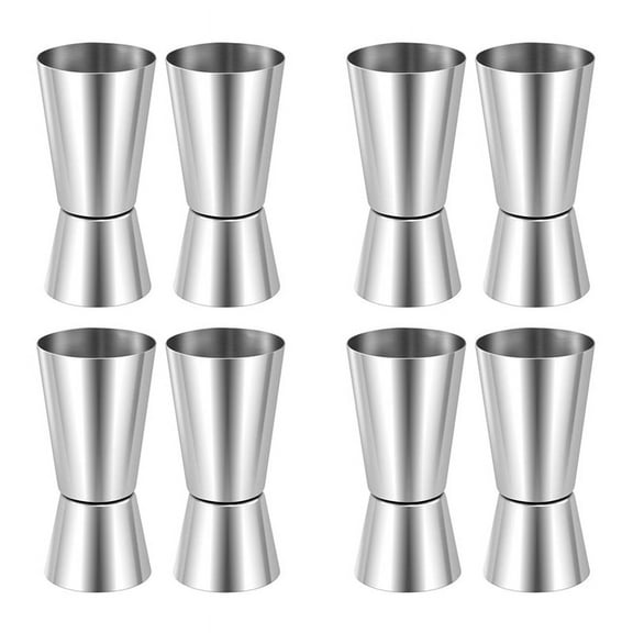 4X Spirit Measures 25Ml/50Ml, Shot Measure Drinks  Jigger Craft Dual Drinks Measuring Cup for Party Wine Drink Shaker