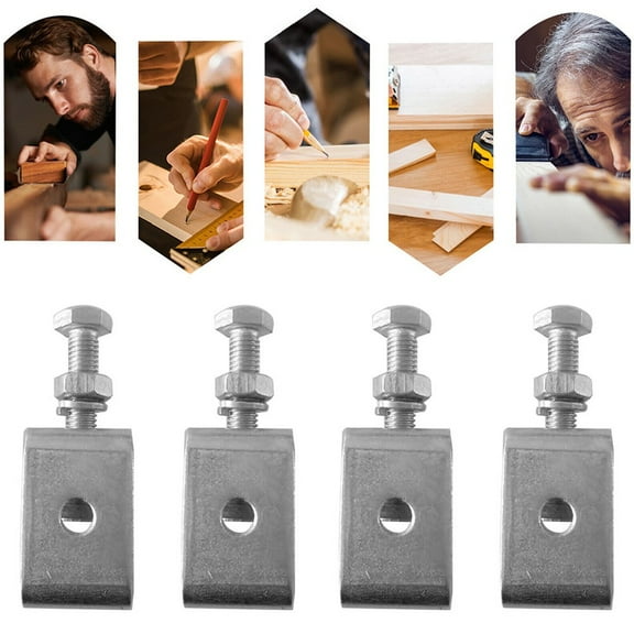 4X Stainless Steel C Clamps Clamp For Mounting U Clamps Small Desk Clamp