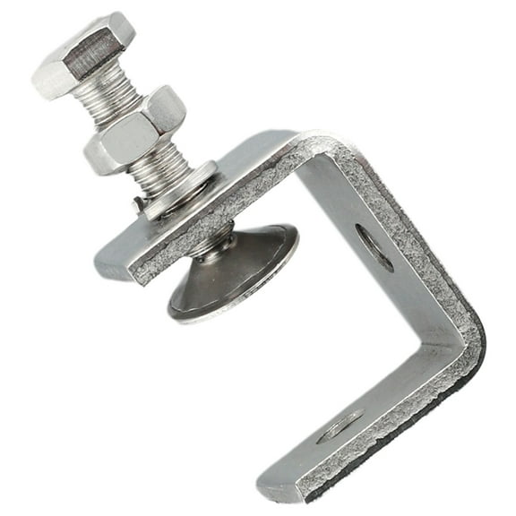 4X Stainless Steel C Clamps Clamp For Mounting U Clamps Small Desk Clamp