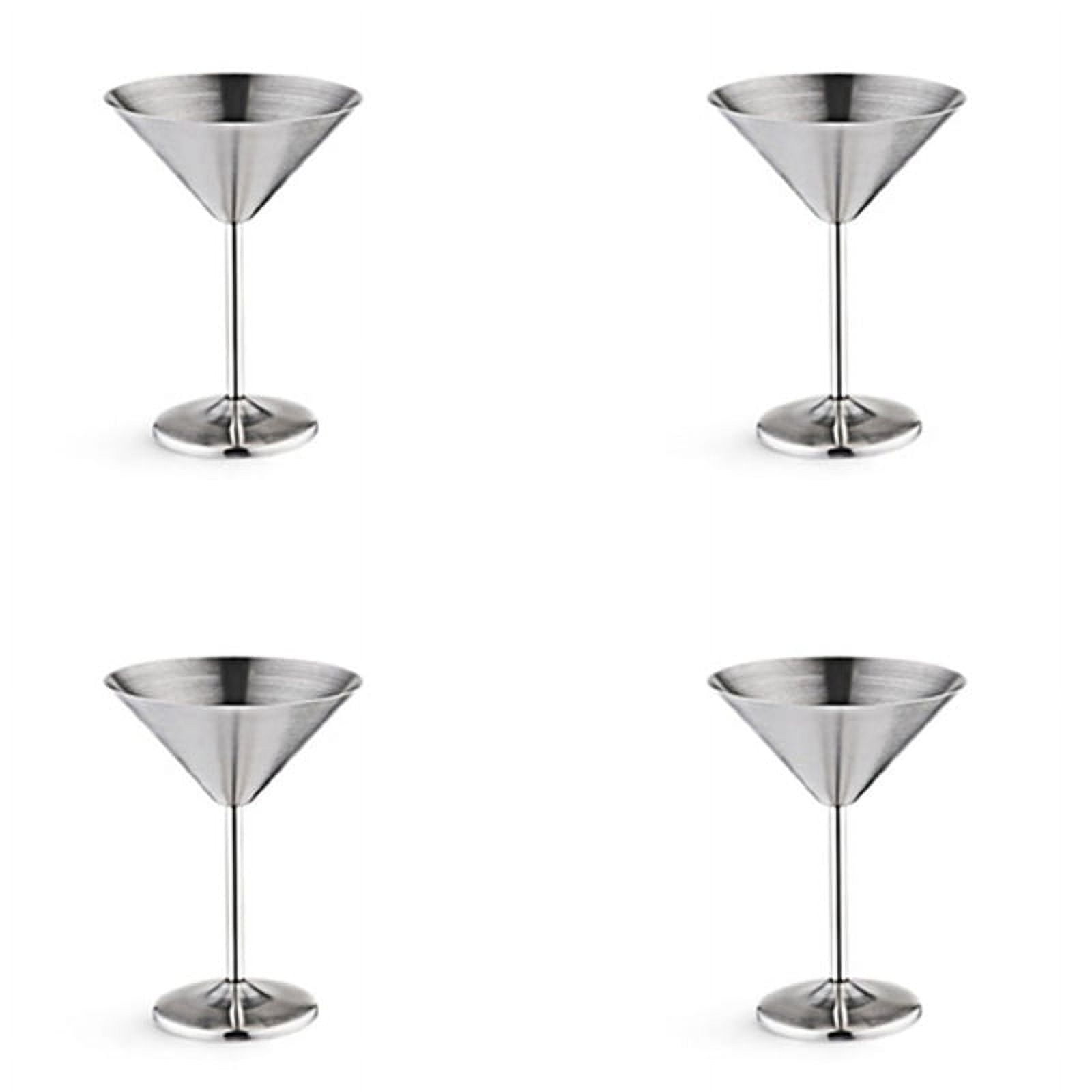 Vaanshie Stainless Steel Martini Glass [Pack Of 1] - 10oz, Blue, Powder Coated, No - View #8