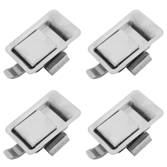 4X Stainless Steel Recessed Mounted Latch Mini Flush Mount Paddle