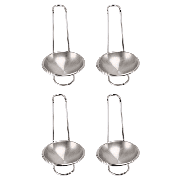 4X Stainless Steel Spoon Rest Holder,Long Handle Vertical Saving Soup Ladles Holders Ladle Rest Soup Ladle Holder,4 x spoon rack,Silver