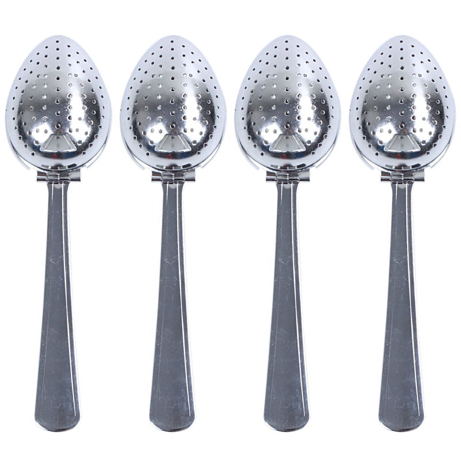 Leadigol 4-Pack Tea Infuser Balls – Stainless Steel Loose Leaf Tea Strainer With Handle