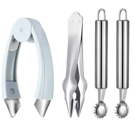 4X Strawberry Huller Tomato Corer, Top Stem Remover Corer Tool for Fruit Tomato