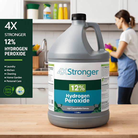 4X Stronger 12% Hydrogen Peroxide, 1 Pack