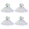 thumbnail image 1 of 4X Suction Cups, Kaireo Tableware, 40Mm Suction Cup with Screws 4Pc, Stainless Steel Bowl, Thread 40Mm 4Pcs with M4 Cups Suction Clear with Knurled Kitchen Nut for Kitchen，Dining & Bar, 1 of 5
