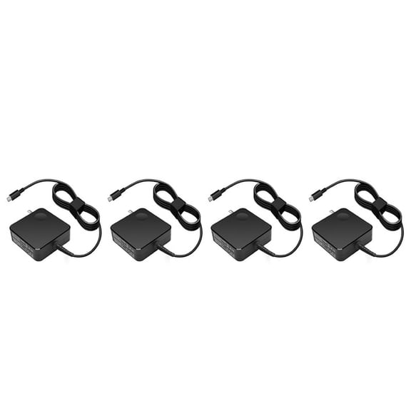 4X Suitable for Square Notebook Portable Power Adapter 65W Type-C Port Pd Fast Charge Computer Charger US Plug