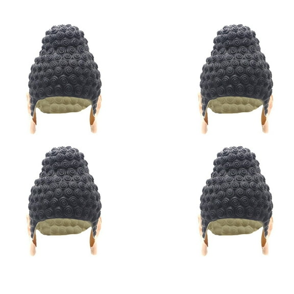 4X Swimming Caps TathaGata Buddha Shape Nonslip Flexible Latex Swim Caps for Surfing Kids Women Men