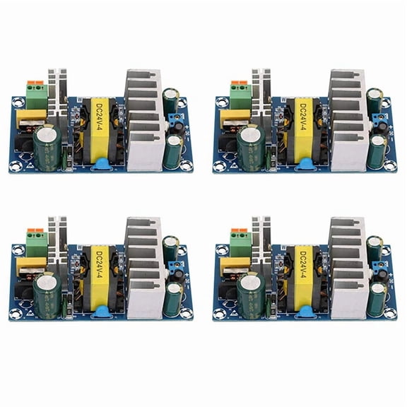 4X Switching Power Supply Module Ac 110V 220V to Dc 24V 6A Switching Board Promotion Panel Splitter 60Hz -DC2412