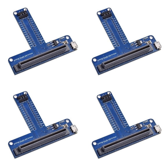 4X T-Type Expansion Adapter for Microbit Breadboard Python Graphical Programming Interface for Microbit