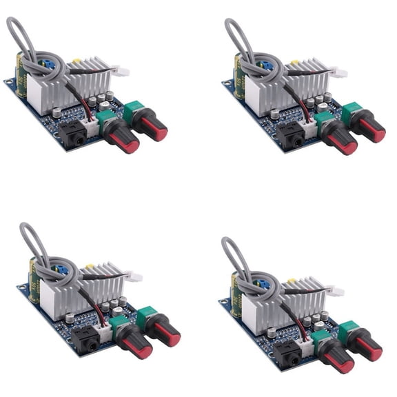 4X TPA3116 Subwoofer Amplifier Board 100W Bass Output DC12-24V Digital Small Power Amplifiers Video Audio Accessories