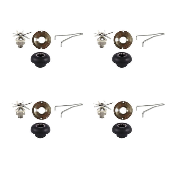 4X for TWK TM 767 800 TWK 767 800 Blades Knives Ice for Juicer Blender Parts for 2L Jar 010 767 800 G5200 G20,4 x agitator 4 x fixed disk 4 x actuator 4 x cup opener,silver