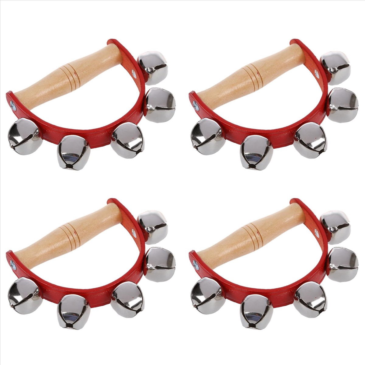 Shacking Music Instruments 4X Tambourine Handbell Baby Kid Child Early Educational Musical ...