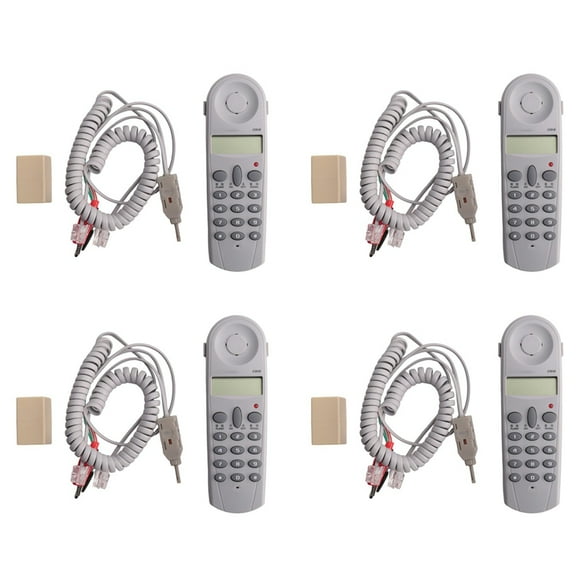 4X Telephone Phone Butt Test Tester Lineman Tool Network Cable Set Device C019 Check for Telephone Line Fault Grey White