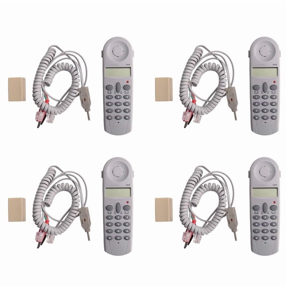 4X Telephone Phone Butt Test Tester Lineman Tool Network Cable Set Device C019 Check for Telephone Line Fault Grey White